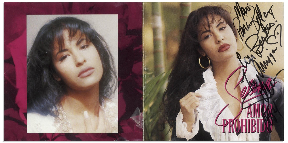 Selena Signed ''Amor Prohibido'' CD, the Last Album Released by Selena -- With Roger Epperson COA